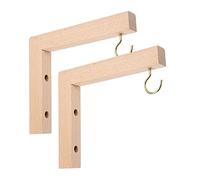 HANABASS 2 Pièces Support Mural pour Plantes Suspendues Lot de Crochets pour Pots de Fleurs Mangeoire à Oiseaux et Lanternes pour Balcon et Jardin