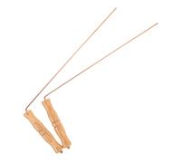 HANABASS 2 pièces Tiges de Radiesthésie Cuivre Pur Baguettes de Détection Précises pour Chasse Au Trésor Recherche Eau et Chasse Aux Fantômes Outil Multifonction Portable