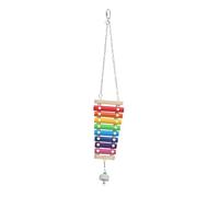 HANABASS 2 pièces Xylophone pour Oiseaux et Poules Support Fruits et Légumes Durable et Stimulant pour Perroquets et Petits Volatiles
