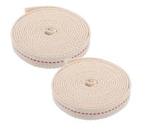 HANABASS 2 Rouleaux mèche de Lampe à pétrole mèche pour Lampe à Huile mèches de Lanterne de Rechange mèche de Lampe tempête mèche d'huile Remplacement de mèche Coton Beige