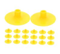 HANABASS 20 Pièces Arc et Ventouse pour Enfants Remplacement des flèches à Ventouse Pointes de flèches extérieures Caoutchouc Jaune