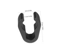 HANABASS 20 pièces Lot de Clips Câbles Microphone Réglables Plastique pour Support Micro et Bras Boom Accessoires pour Organisation et Stabilité Audio