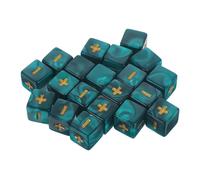 HANABASS 20 pièces Mathématiques Vert Foncé Perlé Accessoires Pédagogiques avec Symboles Addition et Soustraction Jeu de Comptage Éducatif Sûr et Ludique pour Apprentissage Arithmétique