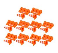 HANABASS 20 pièces Panneaux Signalisation et Cônes de Circulation pour Garçon Fille Jeu Éducatif Route et Barricades Plastique Apprentissage Sécurité Routière Développement Coordination et