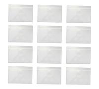 HANABASS 20 pièces Pochettes Auto-adhésives Transparentes pour Cartes Plastiques Protection et Organisation Bureau École Maison
