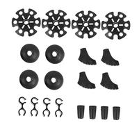 HANABASS 20 pièces Set de Embouts de Remplacement pour Bâtons de Randonnée Accessoires avec Disque Neige et Panier Boue pour Trekking Extérieur