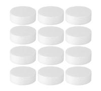 HANABASS 20pcs Blocs Ronds de Mousse Blanche pour Loisirs Créatifs, Faciles à Découper et Modeler, Cylindres en Écume pour Activités de Groupe et Projets DIY
