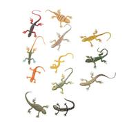 HANABASS 24 pièces Jouets Lézard Simulés Figurines Reptiles Colorées pour Fête et Apprentissage Garçon Fille
