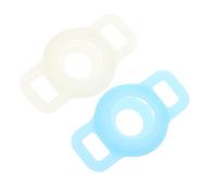HANABASS 2Pcs Cache de Traceur pour Collier de Chat en Silicone, protège-col antichute, Signal Non affecté, Compatible, pour Chien et Chat, 2 pièces