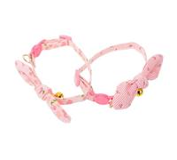 HANABASS 2pièces Collier Ajustable pour Chien avec Clochette Lot pour Chiot Chaîne Décorative pour Animaux Facile à Nettoyer
