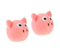 HANABASS 2pièces Jouet Forme De Tête De Cochon pour Chiens Jouet Interactif pour Chiots Amusant Et Éducatif Stimule Instinct De Chasse pour Mâcher Et Jouer Intérieur Et Extérieur
