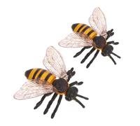 HANABASS 2pièces Lot de Figurines Abeille Réalistes Jouets Animaux pour Garçon Fille Cadeaux De Fête Halloween Projet Éducatif
