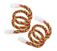 HANABASS 2pièces Perchoirs Corde De Coton pour Oiseaux Ensemble pour Perruches Perroquets Et Autres Oiseaux Flexible Aux Morsures Et Facile à Installer