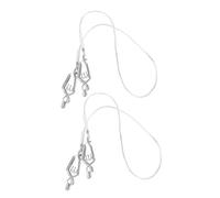 HANABASS 2pièces Pince Métallique pour Câble Support De Ligne Inoxydable pour Masque De Accessoire De Sport De Clip De Câble Conducteur pour Performance Optimale