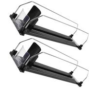 HANABASS 2pièces Poussoir Boissons Plastique Automatique pour Rayon Supermarché Réapprovisionnement Bouteilles Canettes Organisateur Distributeur