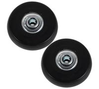 HANABASS 2pièces roulettes de Remplacement pour Valise avec Roulements Métalliques Roues Pivotantes Silencieuses Caoutchouc pour Valise à roulettes et Sacs de Voyage Kit de Rechange Facile
