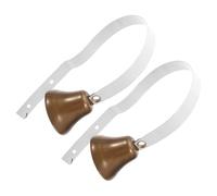 HANABASS 2pièces Sonnette pour Chien Métal Réglable et Suspendue à Fixer au Mur pour Faciliter Apprentissage Propreté Communication avec Votre Animal