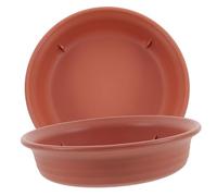 HANABASS 2pièces Soucoupes pour Plantes Pot Et Bacs à Égouttement pour Pots De Fleurs Plat à Plantes Résine Robuste pour Empêchement De Glisser