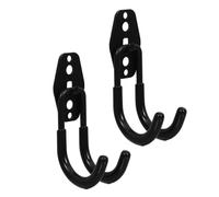 HANABASS 2pièces Support Mural Métallique pour Tuyau Arrosage Crochet Robuste pour Garage Et Jardin Rangement pour Outils Et Enrouleurs