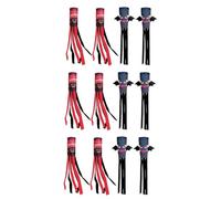 HANABASS 3 Ensembles Décor De Vent Halloween Élégant Polyester Accessoires De Festival Décorations Extérieures pour Créer Ambiance Horrifique 4 Pièces * 3