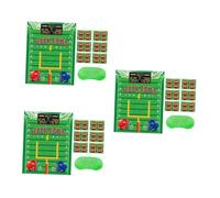 HANABASS 3 Ensembles Set de Décoration de Fête Football Américain avec Poster de Jeu Stickers de Positionnement Bandeau et Points Adhésifs Fournitures Thématiques pour Anniversaire et