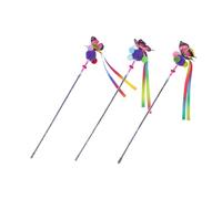 HANABASS 3 pièces Baguette Interactive pour avec Lot de Jouets Colorés pour Entraînement Divertissement des Accessoires Amusants pour Lien Entre Animal et Couleur Couleur Aléatoire