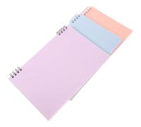 HANABASS 3 Pièces Carnet à Spirale Cahier pour Prendre des Notes Simple et Solide en Plastique et Papier Haute Résistance, pour Étudiants et Bureau