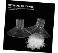 HANABASS 3 pièces de Massage Silicone pour Tire Lait Électrique et Manuel Accessoires Universels Durables et Confortables Transparent