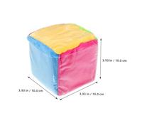HANABASS 3 pièces Dés Éducatifs Souples avec Pochettes à Cartes pour Jeux Apprentissage Garçon Fille Lot de Cubes Mousse Sécurisés pour Activités Ludiques Classe Maison