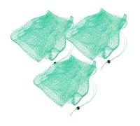 HANABASS 3 Pièces Filet de Pliable Nylon Renforcé Fermeture Cordon Serré Fond Plat Stable pour Plongée et Plein Air