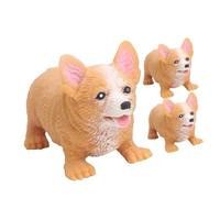 HANABASS 3 pièces Jouets à Presser pour Chiens Miniatures Jouets Stress Portables et Élastiques pour Détente et Fêtes