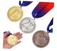 HANABASS 3 pièces Médaille de Récompense Lot de Médailles Or Bronze pour Compétitions Décorations Élégantes pour Célébrations et Remises de Prix