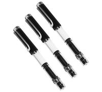 HANABASS 3 Pièces Pinceau à Eau, Pinceaux de Style Chinois, Noir, Abs et Nylon, Pointe Flexible, Écoulement D’encre Régulier, pour Calligraphie et Usage Domestique