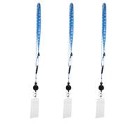HANABASS 3 Pièces Porte-badge Rétractable en Pvc Étanche avec Enrouleur et Cordon Détachable pour Cartes D'identité Lors D'événements et Croisières