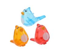 HANABASS 3 Pièces Sifflet Apprentissage pour Garçon Fille de Jouets Musicaux Sûr pour Garçon Fille Oiseaux Colorés pour Développement Oral Activités Aquatiques et Fêtes Rouge Jaune Bleu