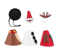 HANABASS 3 Pièces Tenues d'oie en Feutre 7 Pouces pour Figurines de Noël | Texture Feutrée, Couleurs Vives Résistantes à Décoloration, Style Bonhomme de Neige et Renne