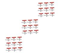 HANABASS 30 Pièces Buveur de Lapin Abreuvoir en Plastique Abreuvoir pour volailles Mamelon d'eau de Bouteille d'eau pour Lapins Eau de Cochon Buveur facturé Abreuvoir Cage Lapin Rouge