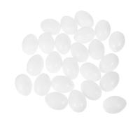 HANABASS 30 pièces Lot de Œufs Pigeons Plastique Solide Simulation Réaliste pour Contrôle de Ponte Réduit la Fertilité Maintien Mental des Oiseaux Adapté Élevage et Nidification