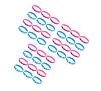 HANABASS 36 Pièces Lot de Bracelets Silicone Colorés I Love Music Extensibles et Vibrants Accessoires pour Festivals Concerts Edm Rock et Fêtes Hip Hop