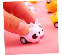 HANABASS 36 Pièces Voitures Miniatures à Friction pour Garçon Fille Jouets Tirer Retour avec Animaux Cartoons de Fête pour Tout Petits et Activités Montessori