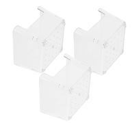 HANABASS 3pièces Bac à Sable Transparent pour Hamster Baignade Bacs pour Cage Accessoires pour Animaux De Compagnie Petite Bassine pour Maison