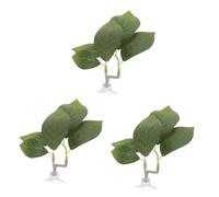 HANABASS 3pièces pour Betta Fish Décoration Réaliste pour Aquarium avec Ventouse Accessoire De Reproduction Plastique Imperméable pour Réservoir à Poissons
