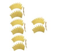 HANABASS 4 Ensembles Lot de Chapeaux de Fête Princesse Doré Brillant Accessoires DIY pour Anniversaire Garçon Fille Couronnes Décoratives pour Fête Danniversaire
