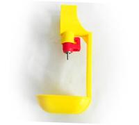 HANABASS 4 pièces Abreuvoir Poulets Automatique Plastique Jaune Gobelet Suspendu pour Poules et Fontaine Boire Volaille Anti-gaspillage Adapté Avicoles