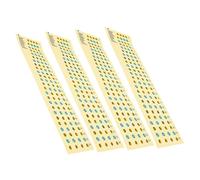 HANABASS 4 pièces Autocollants Apprentissage pour Basse Cordes Marquages Durables Accessoires Débutants pour Manche de Guitare Aides Visuelles pour Maîtrise Rapide des Gammes