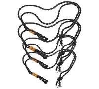 HANABASS 4 pièces Collier Porte-pierre Réglable Filet Tressé avec Perles Cages pour Cristaux Naturels Supports Vides pour Pendentifs Cordons Ajustables pour Bijoux DIY