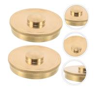 HANABASS 4 Pièces Couvre-valves Bas de Harmonie Métal Protège-bas de Soupape Amovible pour Français de Remplacement Précises pour Réparation Instruments Adapté Aux Étudiants et