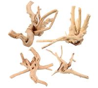 HANABASS 4 pièces Décor Naturel Mort pour Aquarium Ornements de Paysage Variés pour Aquarium et Étang Décoration Vivante et Texturée pour Bacs à Poissons