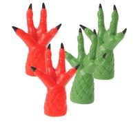 HANABASS 4 Pièces Doigts Farceurs Réalistes pour Fête Jouets de Blague et Compacts Accessoires Amusants sans Odeur