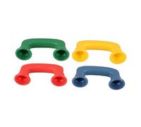 HANABASS 4 Pièces Éducatif Téléphone Chuchotant Modèle Ergonomique pour Garçon Fille Stimule Reconnaissance des Couleurs et Audition Apprentissage et Jeu Social